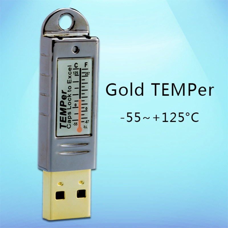 PC USB µ -55125C   ½  ǳ ȯ µ   ڴ Ʈ /PC USB Thermometer -55125C Waterproof Farm Greenhouse Market Indoor Environment Tempera